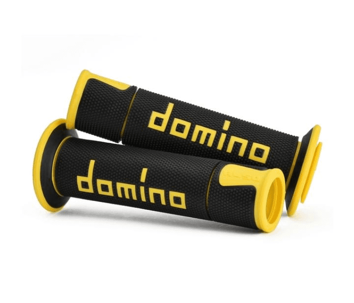 a45041c4740b7-0 pair of domino grips black/yellow road-racing