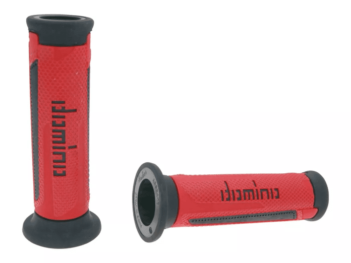 DOM37154 Domino A350 On-Road Grips Red / Black (Open)