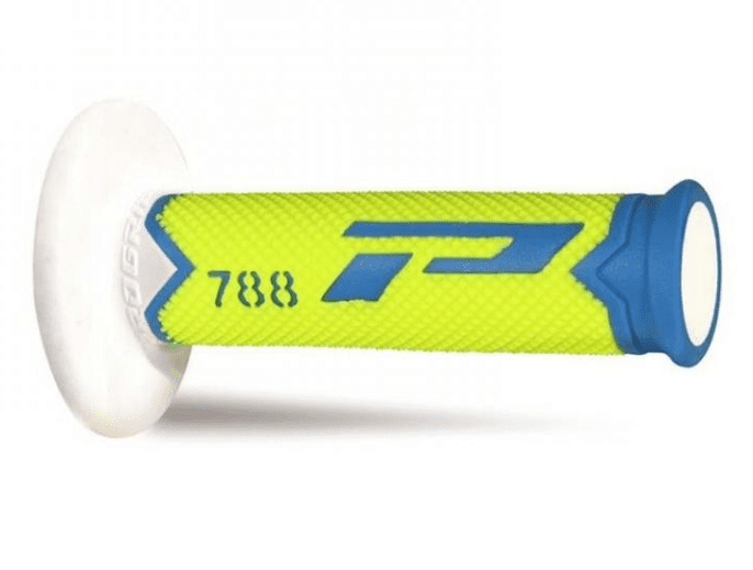 405401235 pair of progrip 788-278 mx grips, blue/yellow/white, triple density, without hole