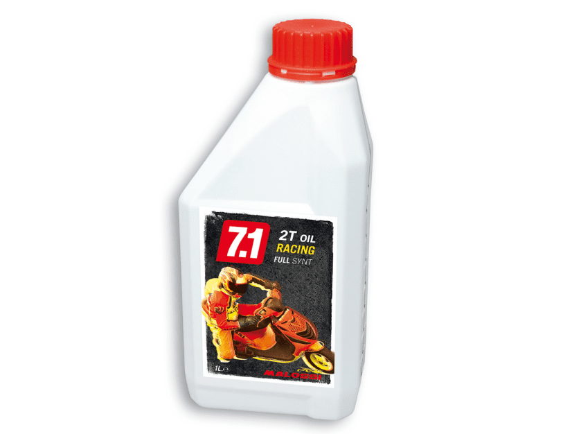 7612014 1 liter bottle of Malossi 7.1 2t oil racing full synt