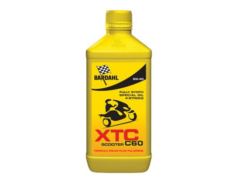 362039 - 362041 bardahl xtc c60 scooter oil 5w40 motorcycle lubricant 4t 1lt