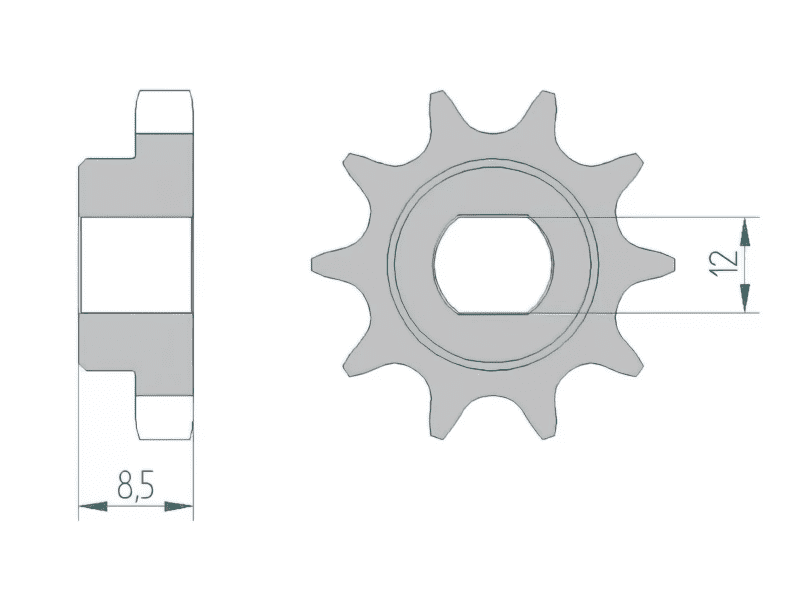 1077167001 Sprocket 415 Afam Z10 KTM 50