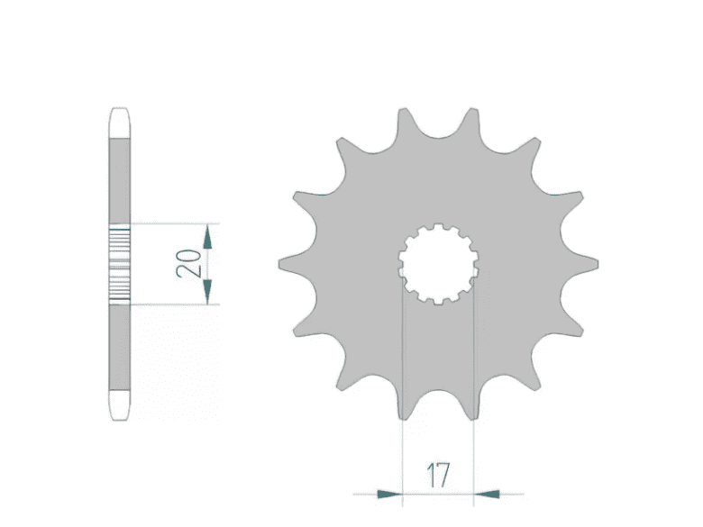 1075303005 Afam Z14 GasGas / Yamaha sprocket