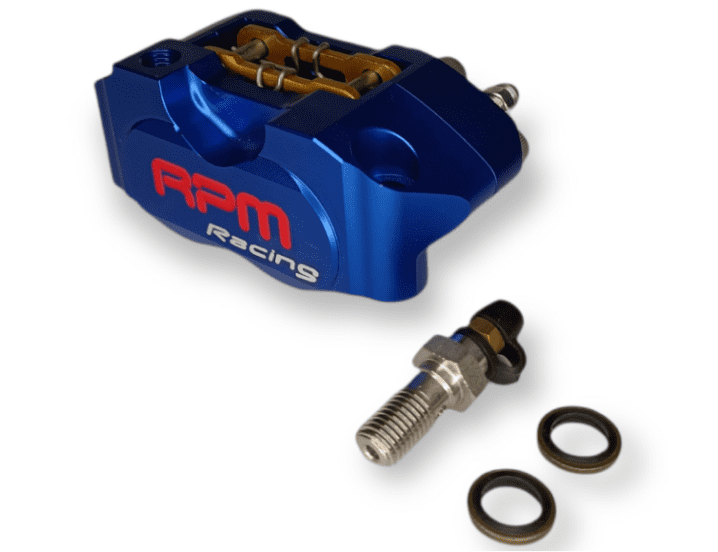 Pinza freno radiale 4 pistoncini RPM Blu