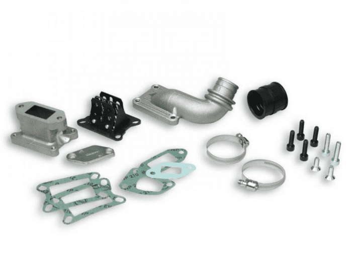 204711 kit collettore aspirazione malossi vespa pk 125 lamellare al cilindro 1a serie per carburatore phbl 25