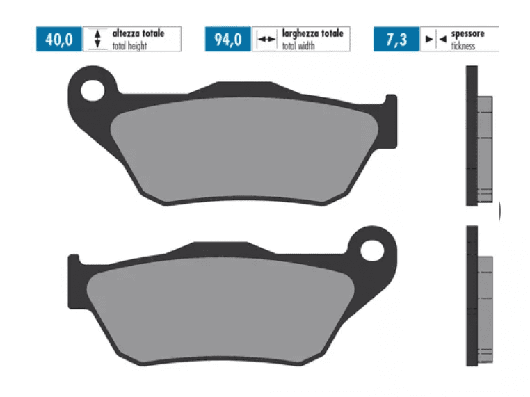 P174.2080 Pastiglie freno Polini sinterizzato Yamaha Xmax 125 2006 - 2009