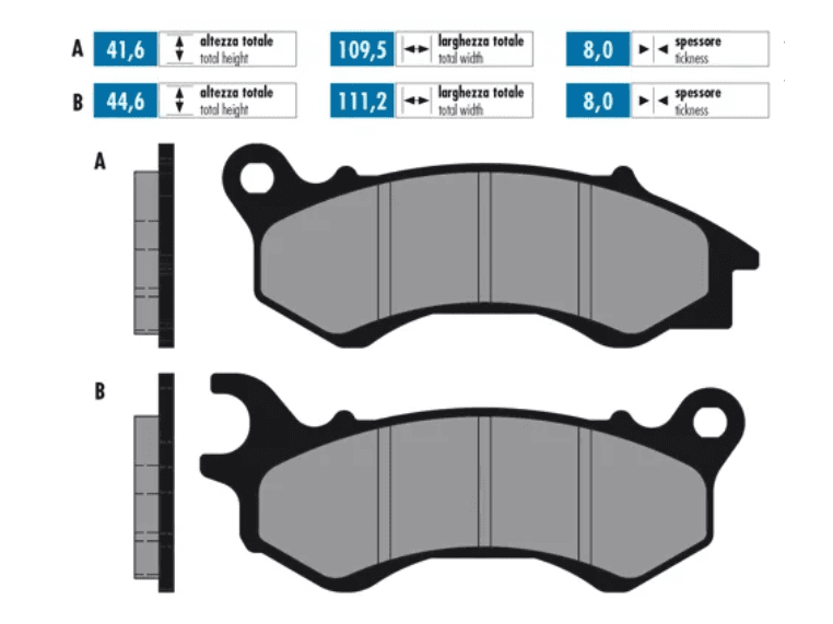 P174.0130 Pastiglie freno Polini Original Honda PCX 125