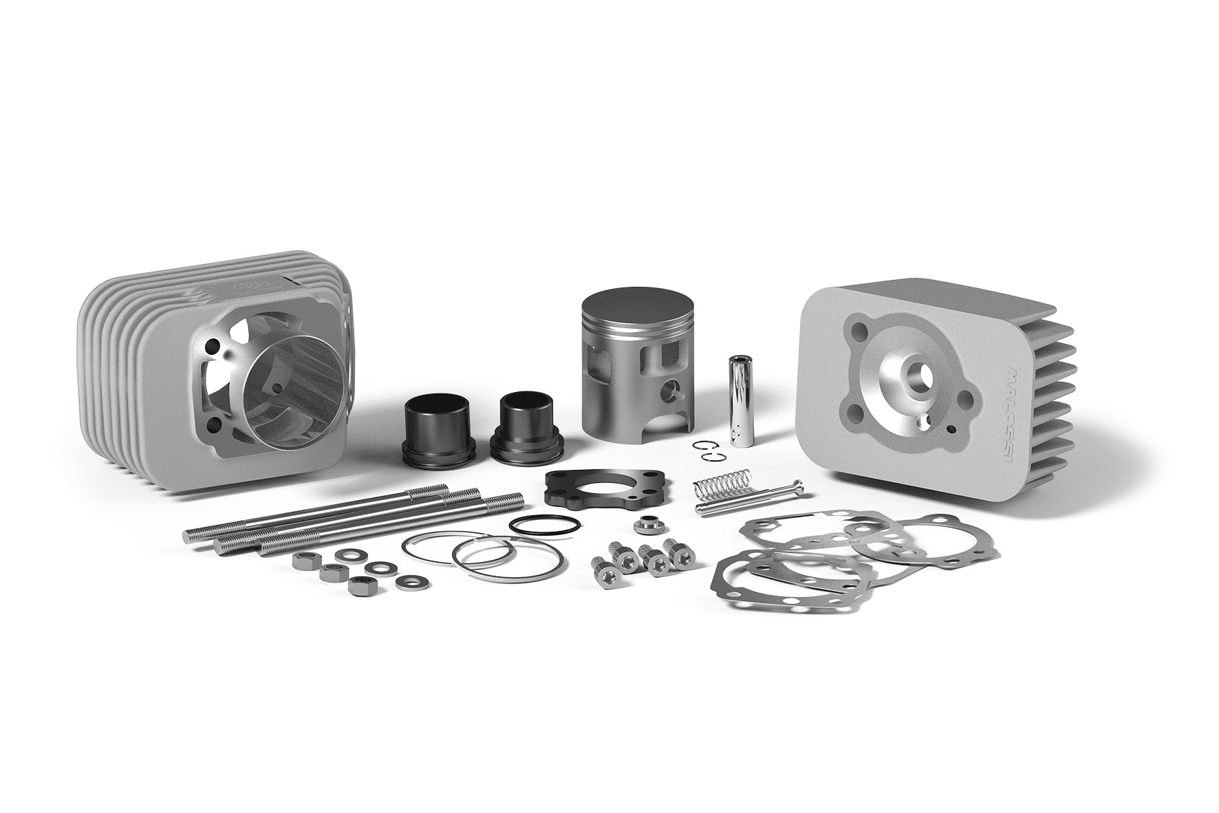 3117421 Malossi 75cc cylinder kit d.47 Piaggio Ciao 50 aluminium sp.12