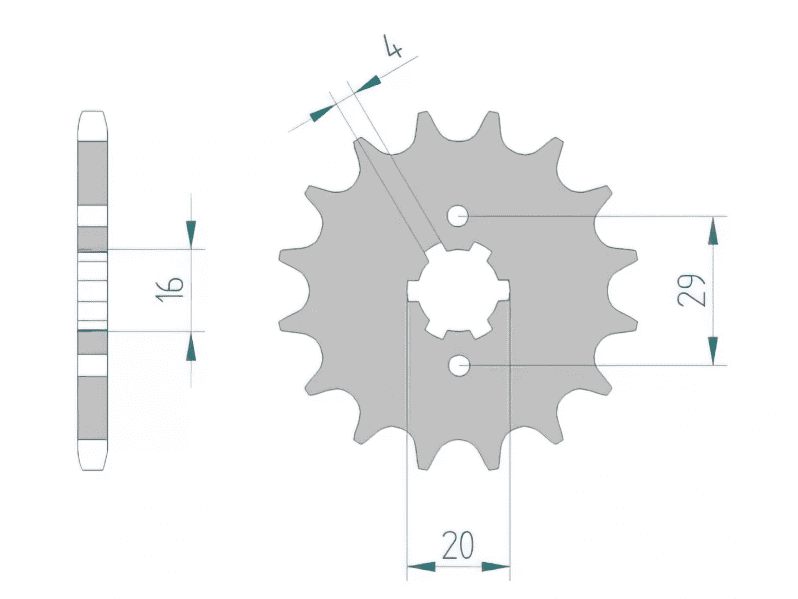 1075314001 Afam Z13 Beta RR LC sprocket