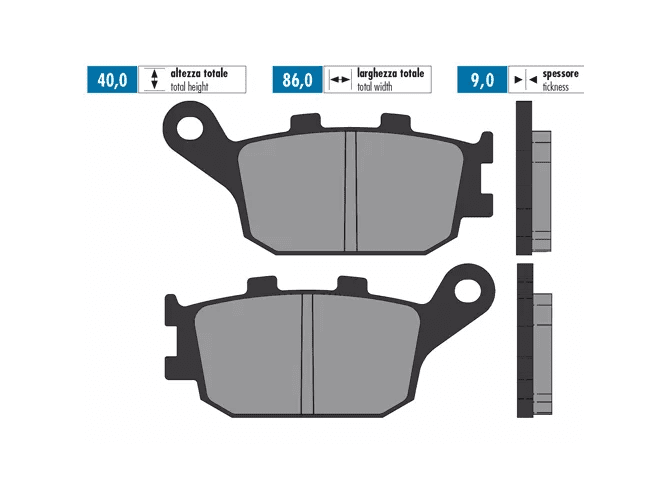 P174.0072 Pastiglie freno Polini Original Honda Forza 250