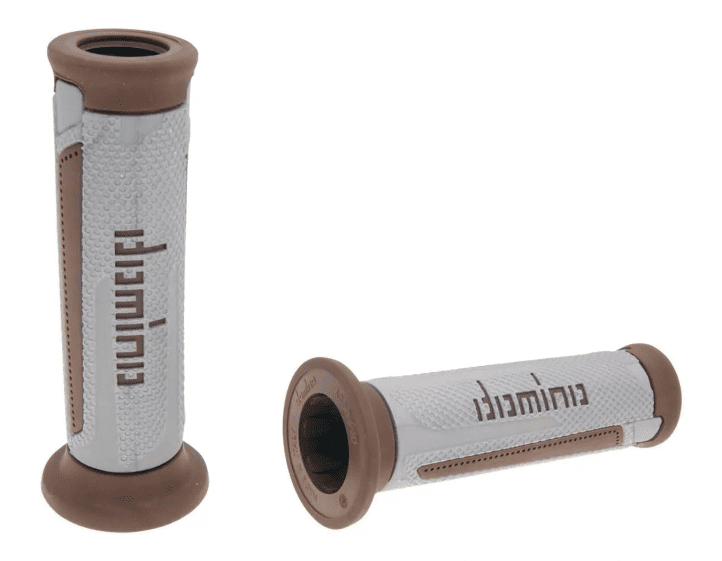 DOM37164 Domino A350 On-Road Grips Grey / Brown (Open)