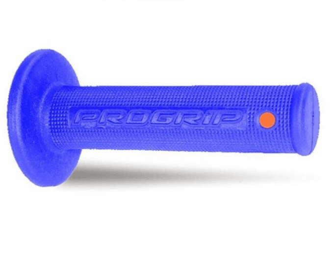 405401695 coppia manopole progrip 799-203 mx, arancio/blu, double density, senza foro